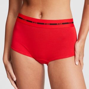 VICTORIAS SECRET PINK LOGO WAISTBAND BOYSHORT UNDERWEAR PANTY. NWT